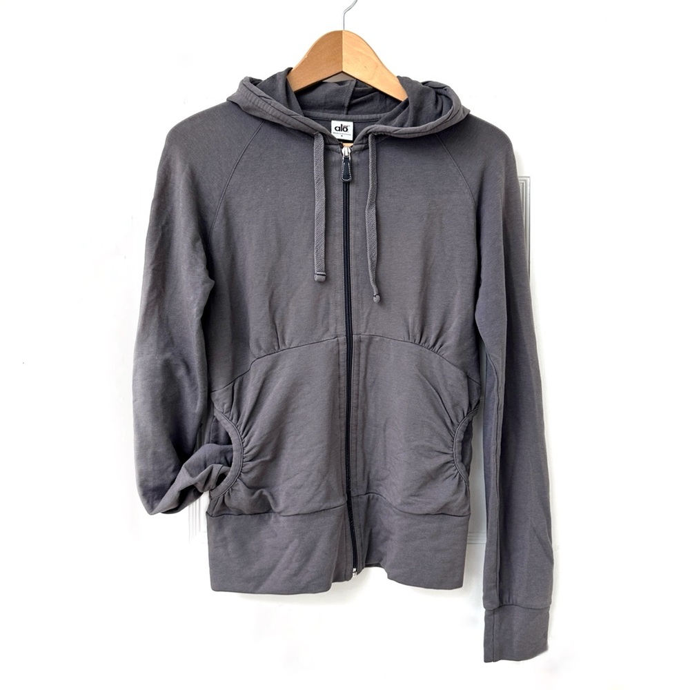 ALO Bamboo blend Zip-Up Hoodie